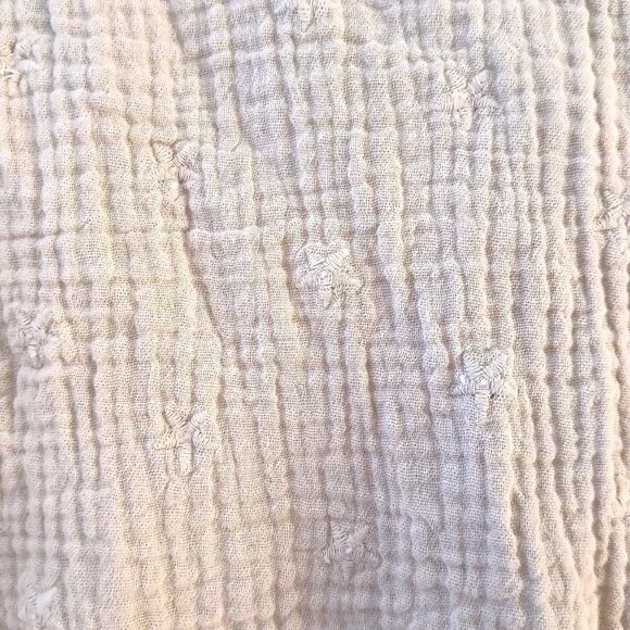 Belle Beach Kim Gravel Beige 3XL Short Sleeve Starfish Cotton Blouse - Picture 2 of 6